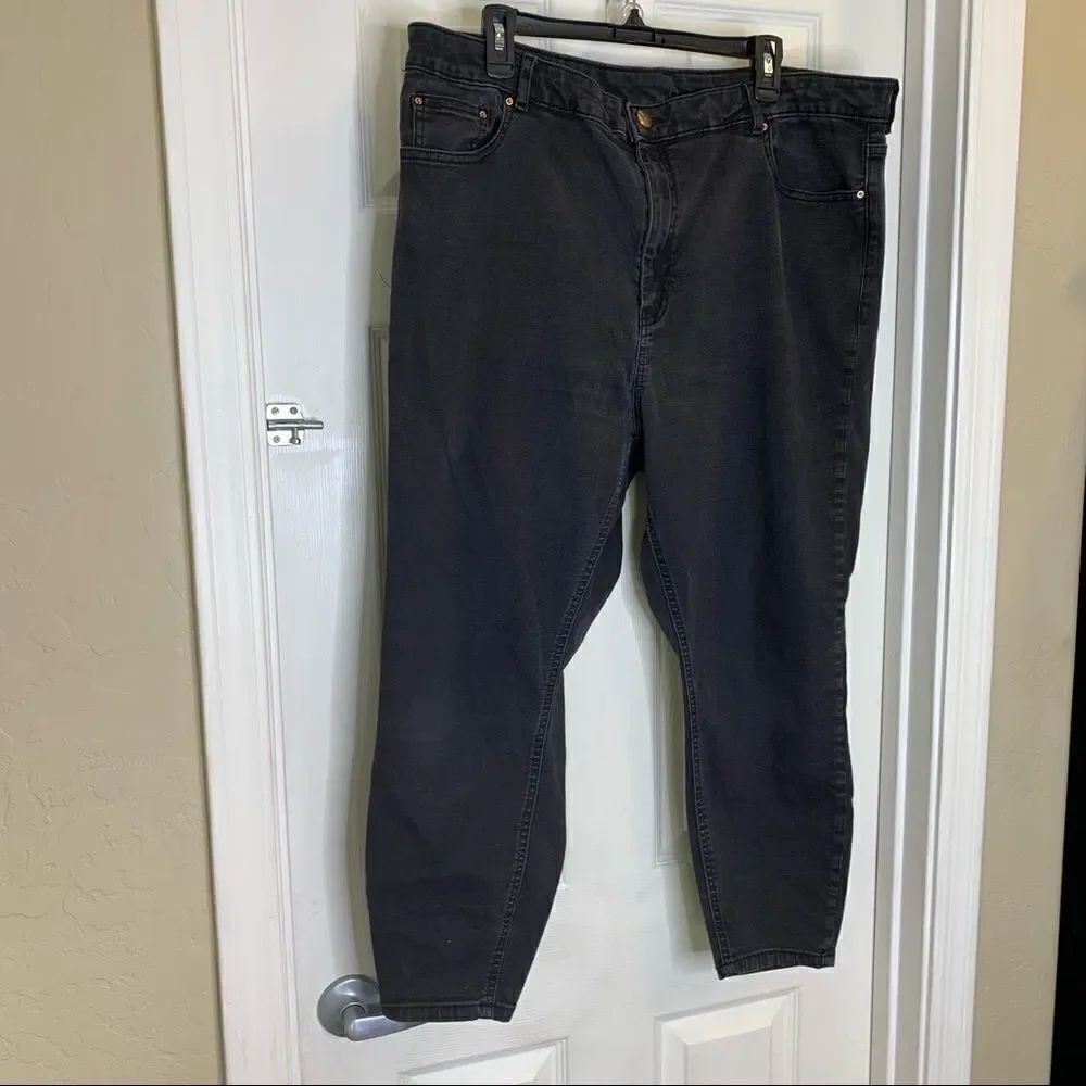 ASOS Denim Black Jeans Plus Size 18 - Picture 3 of 10